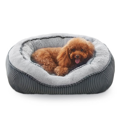 Dog Beds for Small Medium Large Dogs Cats. Durable Washable Pet Bed Orthopedic Dog Sofa Bed Luxury Wide Side Fancy Design Soft Calming Sleeping